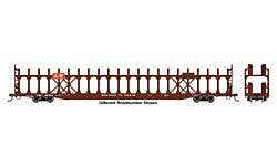 Walthers Mainline 910-8044 HO 89' Bi-Level Auto Rack - L&N #961206