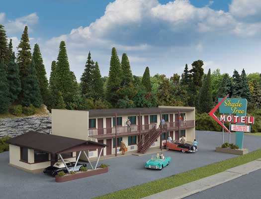 Walthers Cornerstone 933-3488 HO Scale Vintage Motor Hotel -- Kit