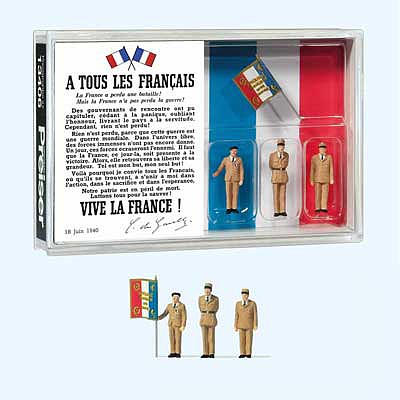 Preiser 13406 HO Scale Charles de Gaulles Appeal -- 80th Anniversary; London (3)