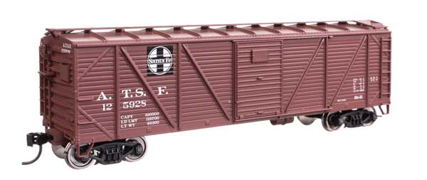 Walthers Mainline 910-40352 HO Scale 40' ARA Boxcar RTR Santa Fe #125928
