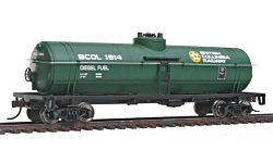 Walthers Trainline 931-1441 HO Tank Car - British Columbia Railway