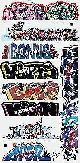 Blair Line 2262 HO Scale Mega Set Modern Tagger Graffiti Decals #13