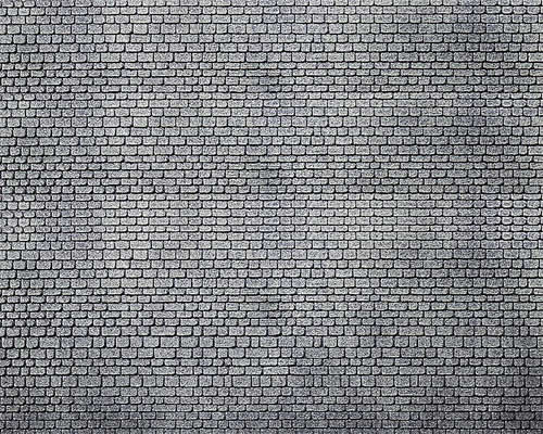 Faller 170805 HO Scale Decorative Stone Sheets -- Stretching Masonry (gray)
