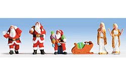 Walthers SceneMaster 949-6031 HO Christmas Figures pkg(6)