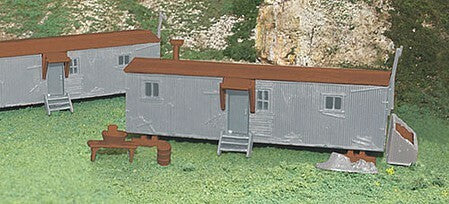 Bachmann 45176 HO Scale Plasticville USA Railroad Work Sheds pkg(2)