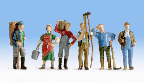 Noch 36614 N Scale Wine Grape Growers -- pkg(6)