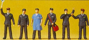 Preiser 10087 HO Scale Railroad Personnel -- Swiss Railway Personnel