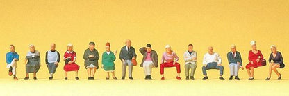 Preiser 10524 HO Scale Pedestrians -- Seated Travellers
