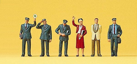 Preiser 10237 HO Scale Railroad Personnel -- 1989 Train Personnel