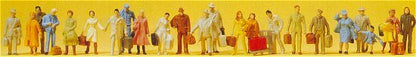 Preiser 14401 HO Scale Passengers -- Standing and Walking pkg(24)