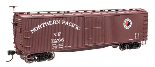 Walthers Mainline 910-40185 HO Scale 40' Wood Boxcar RTR NP #11266