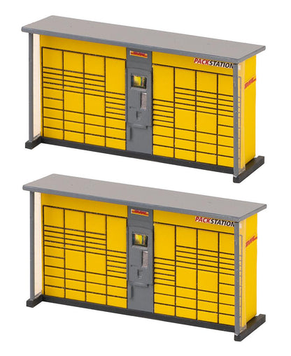Faller 180281 HO Scale 2 DHL Parcel Packstations Model Kit