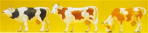 Preiser 65324 O Scale Animals -- Cows