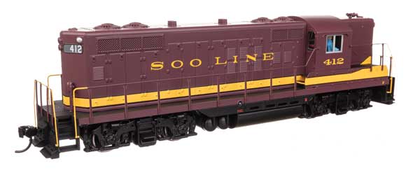 Walthers Mainline 910-10501 HO Scale EMD GP9 Phase II High Hood Standard DC Soo Line #412