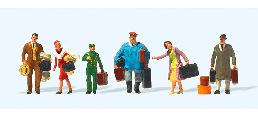Preiser 12445 HO Scale Passengers 1925-1930 Figure Set
