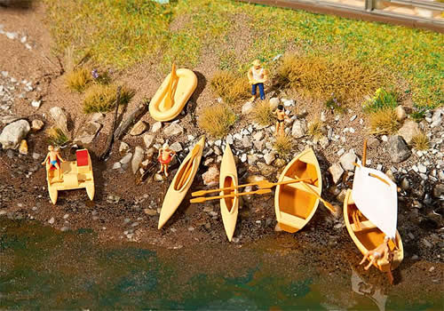 Faller 130513 HO Scale Boats - Kit (Plastic)