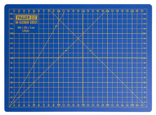 Faller 170524 A Scale Cutting Mat -- 11-13/16 x 8-11/16 x 1/8" 30 x 22 x .3cm