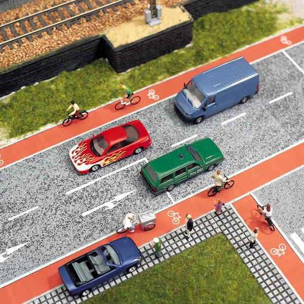 Busch 7082 HO Scale Roadway -- Bicycle Path - 39-3/8 x 9/16"