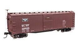 Walthers Mainline 910-40202 HO 40' DS Wood Boxcar - Frisco #128535