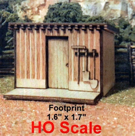 Osborn Models 1115 HO Scale Tool Shed Small Kit