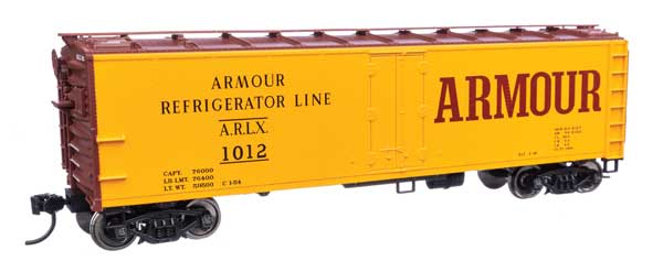 Walthers Mainline 910-41401 HO Scale 40' Steel Reefer RTR ARLX #1012