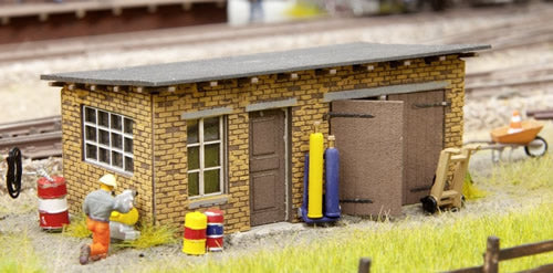 Noch 66106 HO Scale Tannau Brick Tool House/Workshop - Kit (Laser-Cut Card)