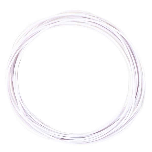 Faller 163790 A Scale Fine Stranded Wire -- White (ONE Roll)