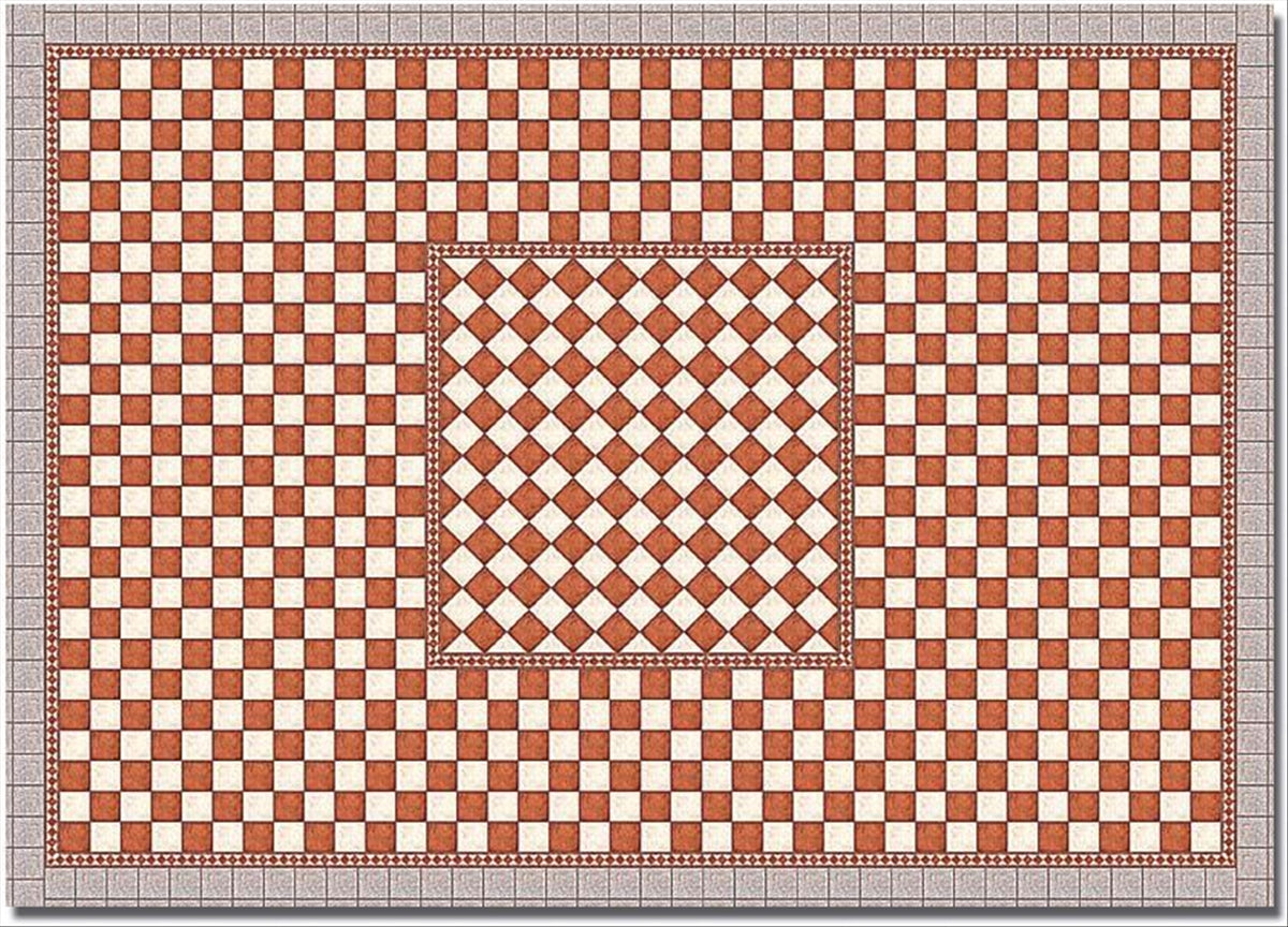 Busch 7413 HO Scale Antique Flagstone Plaza Sheets (2)