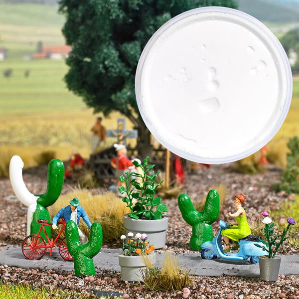 Busch 7555 A Scale Model Building Clay 3.2oz 90g -- White