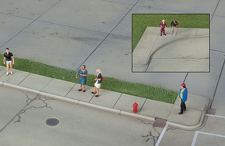 Walthers Cornerstone 933-3187 HO Scale Concrete Curbs and Sidewalks -- Kit (28)