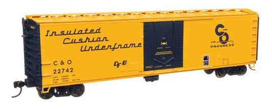 Walthers Mainline 910-2854 HO Scale 50' PC&F Insulated Boxcar C&O #22742