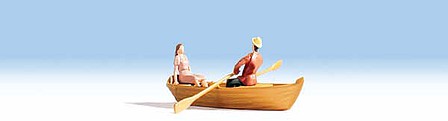 Walthers SceneMaster 949-6062 HO Scale Row Boat and Two Passengers