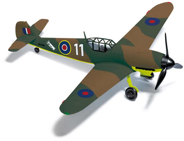 Busch 25011 HO Scale Messerschmidt Bf 109 F4 WWII Aircraft - Assembled -- British Prey Airplane (camouflage)