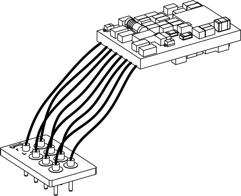Piko 56503 HO Scale PSD XP 5.1 Decoder PluX16/8-Pin Non-Sound