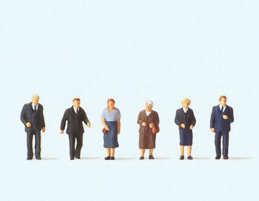 Preiser 79220 N Scale Pedestrians -- Churchgoers (Set #1) pkg(6)