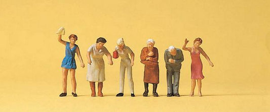 Preiser 14148 HO Scale People Working -- Figures Standing At Window