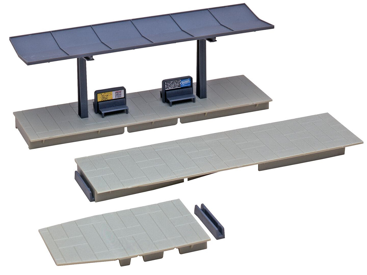 Faller 120192 HO Scale Roofed Platform w/Accessories Kit