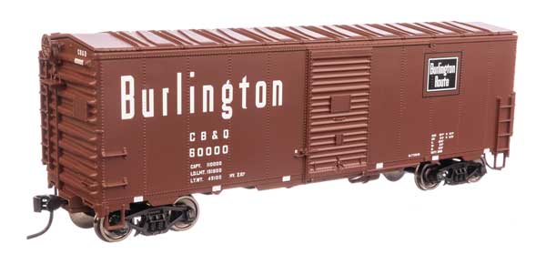 Walthers Mainline 910-1205 HO Scale 40' AAR 1948 Boxcar CB&Q #60000