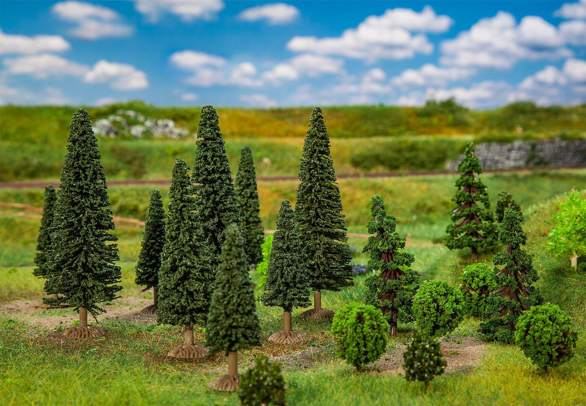 Faller 181540 N/TT 25 Small Mixed Forest Trees, 35-90mm