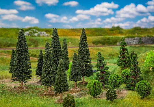 Faller 181540 N/TT 25 Small Mixed Forest Trees, 35-90mm