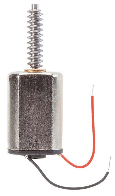 Faller 163302 HO Scale Flat Can Motor w/Worm - Car System -- 3/8" 10mm Diameter