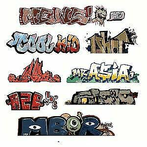 Blair Line 1244 N Scale Mega Set Modern "Tagger" Graffiti Decals #1