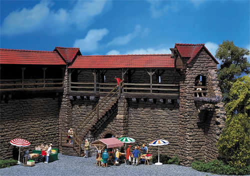 Faller 130403 HO Scale Old-Town Peel Towers -- One Each 45 Degree & 90 Degree