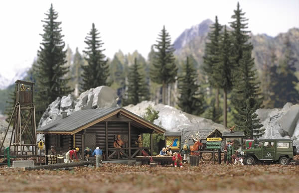 Busch 6042 HO Scale Forest Recreational Accessory Set