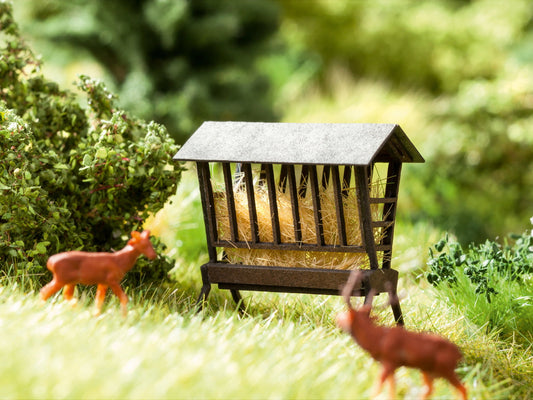 Noch 14343 HO Scale Covered Deer Feeder Laser-Cut Kit, Pack of 2