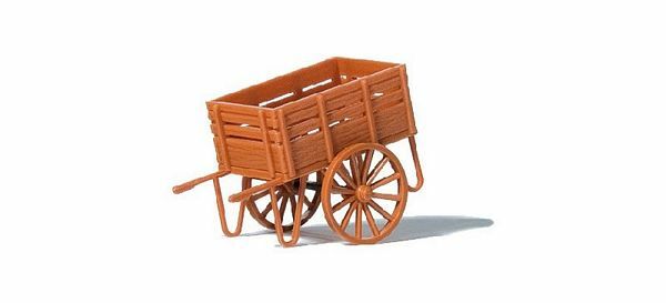 Preiser 17711 HO Scale Flatbed Platform Hand Truck/Wagon - Assembled