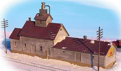 Walthers Cornerstone 933-3239 N Scale Sunrise Feed Mill -- Kit