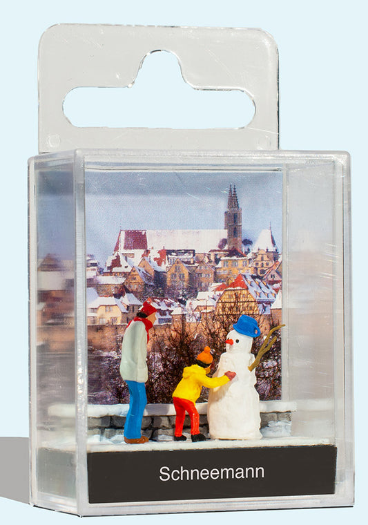Preiser 99603 HO Scale Snowman w/Man and Boy