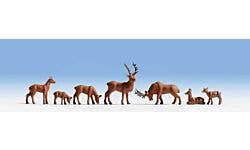 Walthers SceneMaster 949-6076 HO Wild Deer Figures pkg(8)