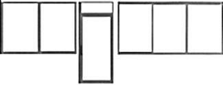 Pikestuff 1106 HO Scale Doors -- Storefront & Window